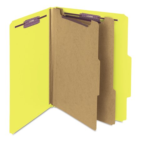 Smead Pressboard Folder, Yellow, PK10 14034